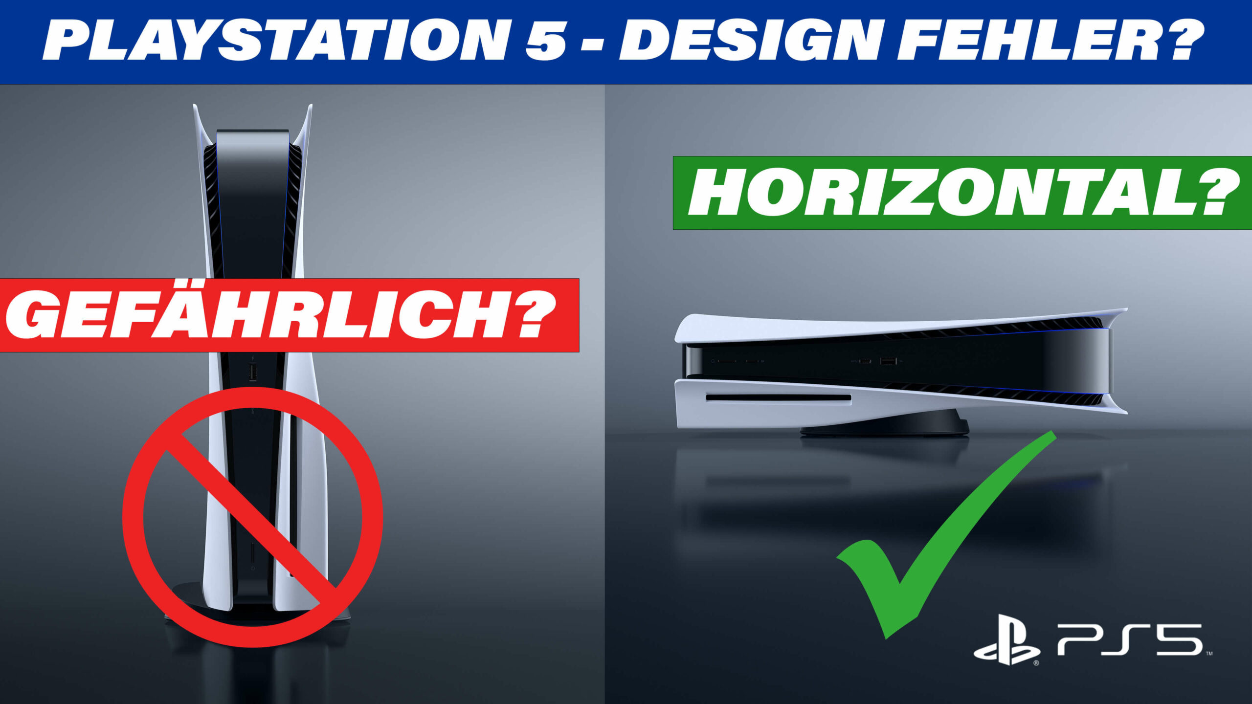 Sony PlayStation 5 Design Fehler? | PS5 Liquid Metal Problem? PS5 Vertical or Horizontal? Aufklärung