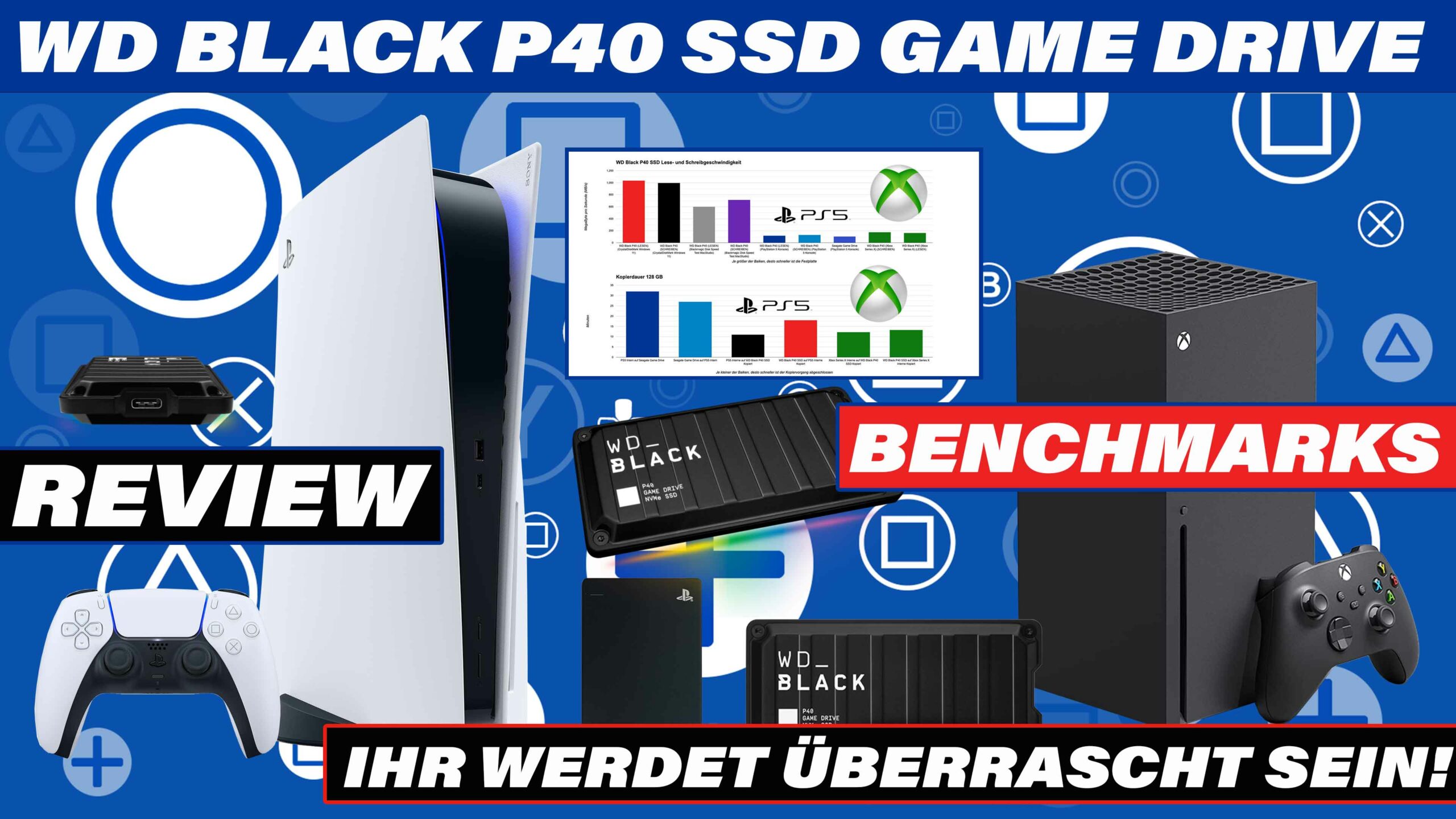 WD BLACK P40 Game Drive SSD 2 TB Review & Benchmarks + PS5 & Xbox Series X Setup