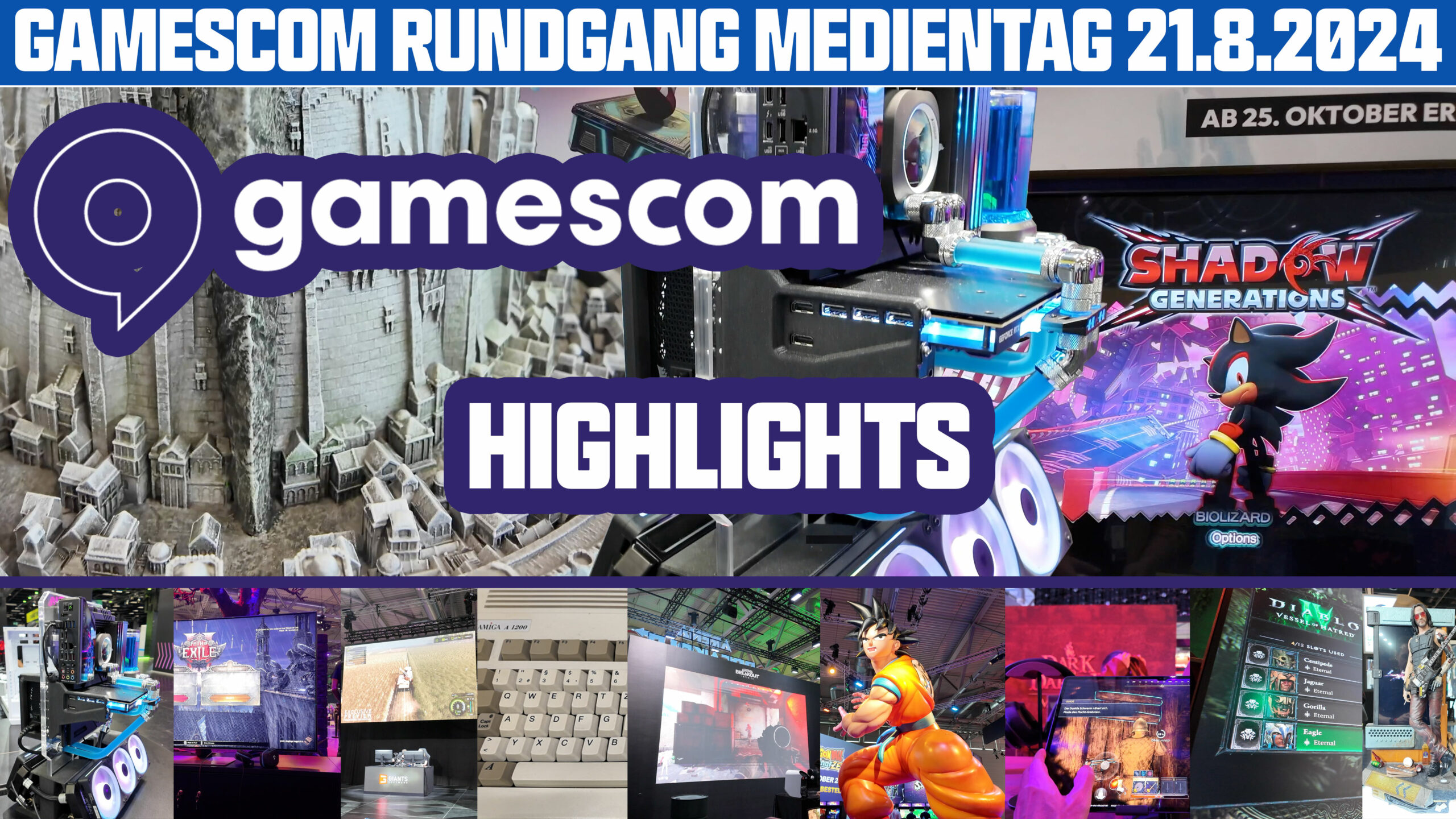 GAMESCOM 2024 Highlights der Koelnmesse am Medientag 21.8.2024 | GC2024 PC & PS5 Games & Merchandise